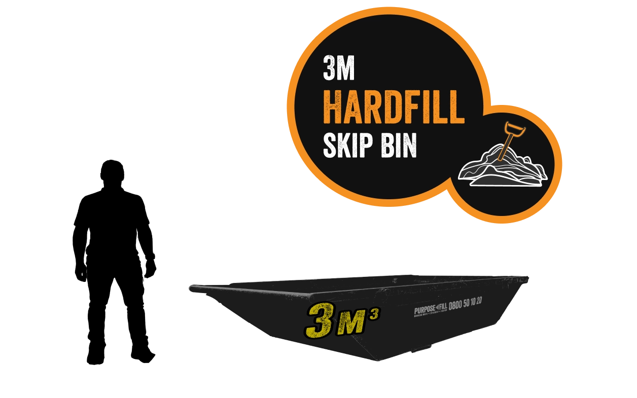 3m³ Hardfill Skip